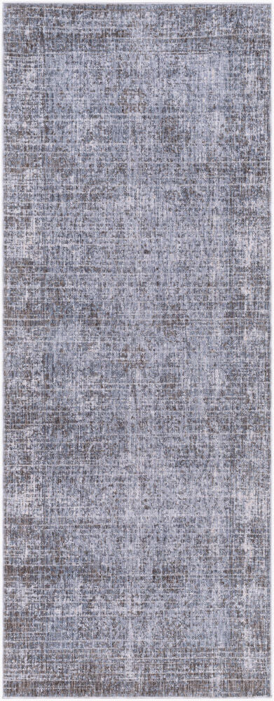 Presidential Machine Woven Rug — Blue/Charcoal