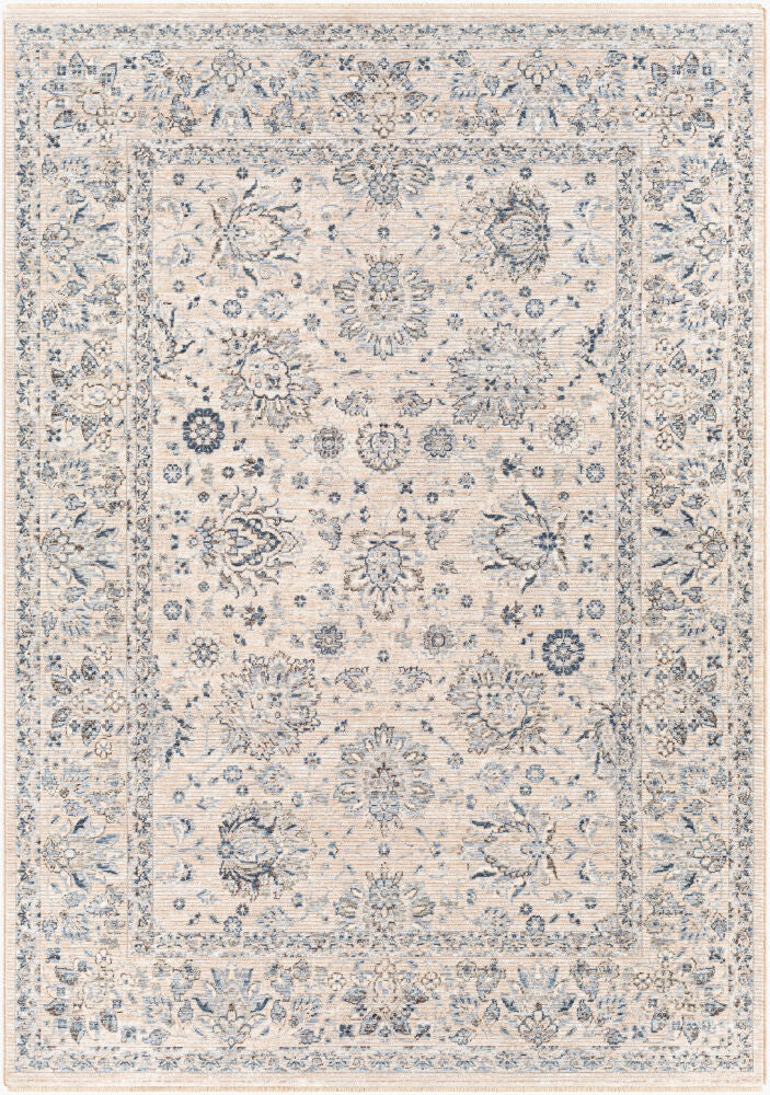 Presidential Machine Woven Rug — Blue/Charcoal