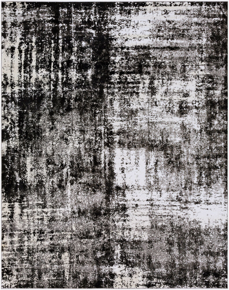 Pepin Machine Woven Rug — Black/Charcoal