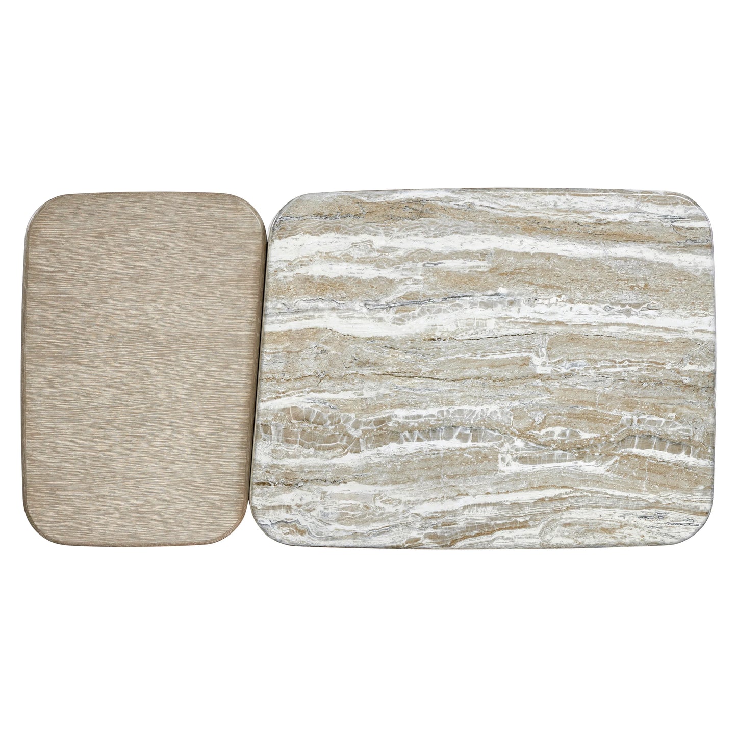 Bernhardt Arcadia Cocktail Table — Faux Stone Meets Cerused Clay Bernhardt Coffee Table