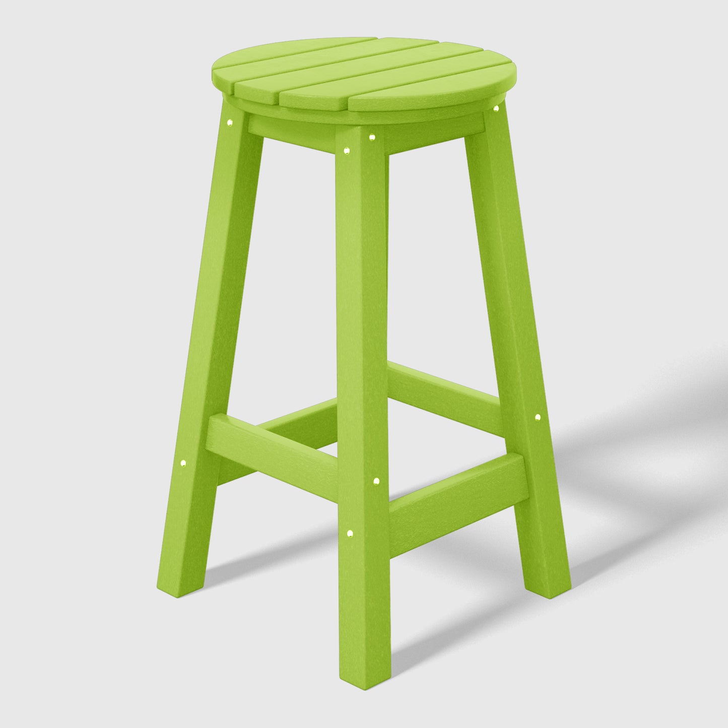 Stockholm All-Weather Outdoor Round Counter Stool (24" Height) Lime Seahawk Designs Patio Bar & Counter Stools