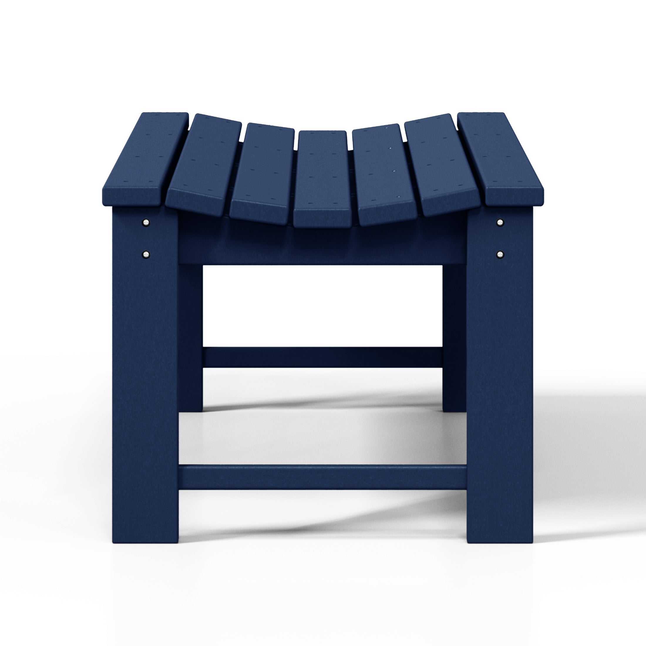 Concord All-Weather Outdoor Garden Backless Bench (46" Wide) Navy Blue Seahawk Designs Patio Benches