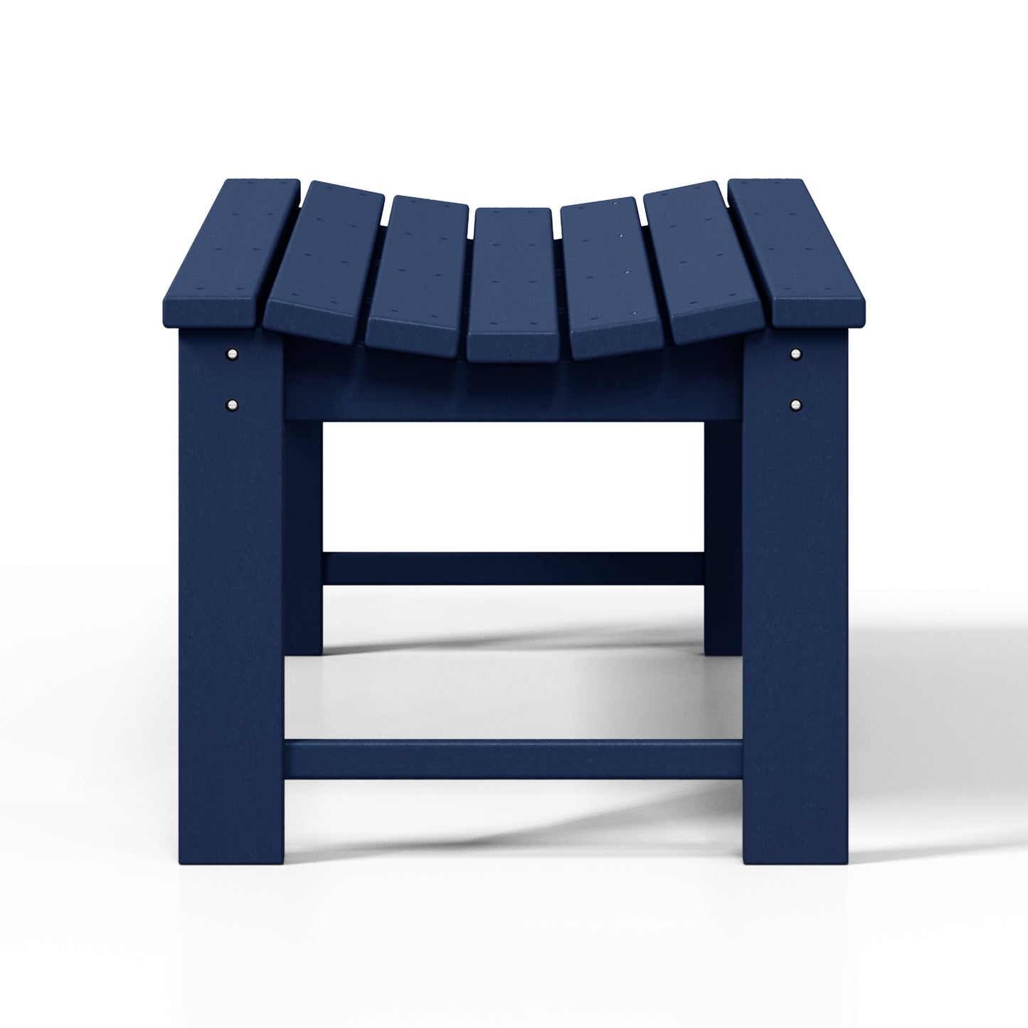 Concord All-Weather Outdoor Garden Backless Bench (46" Wide) Navy Blue Seahawk Designs Patio Benches