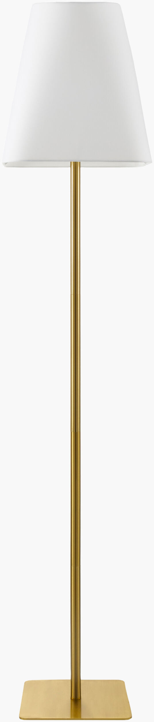 Pique Accent Floor Lamp — Metallic - Brass