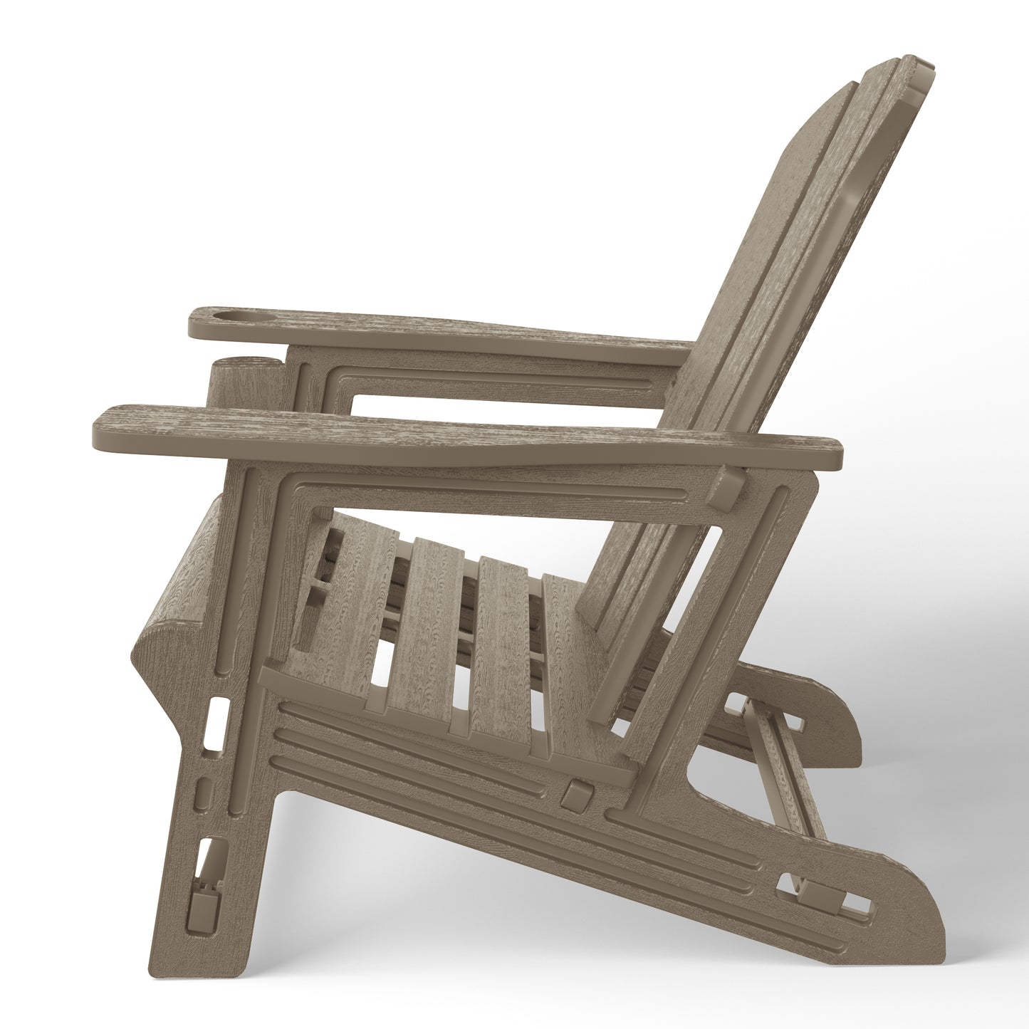 Snap'n Lock Adirondack Chair with Cupholder (No Tools or Hardware) Seahawk Designs Adirondack Chairs