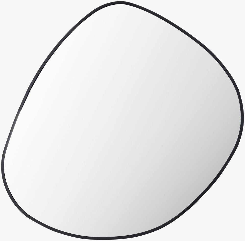 Pebble Accent Mirror — Black