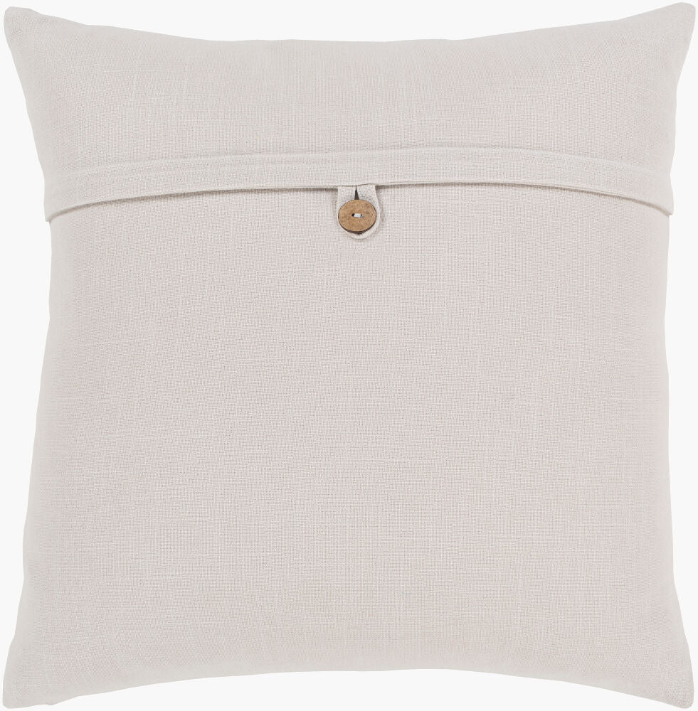 Penelope Accent Pillow — Light Gray