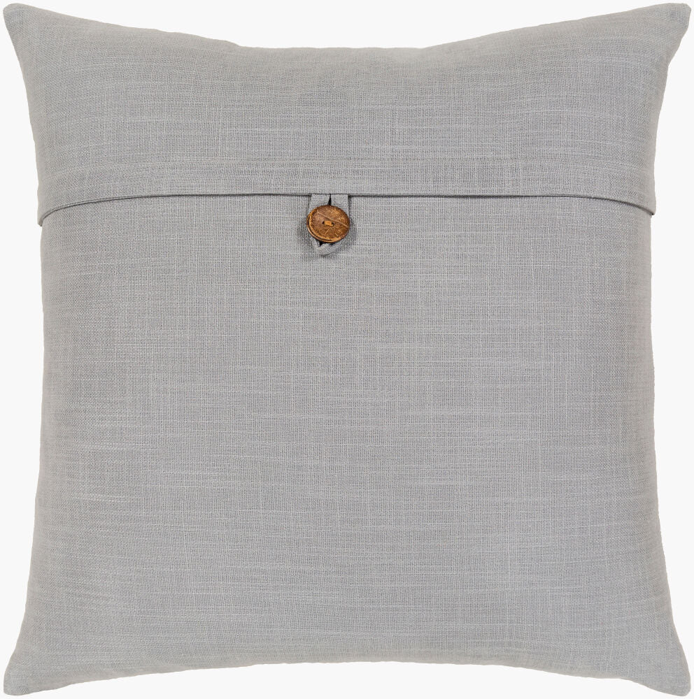 Penelope Accent Pillow — Medium Gray