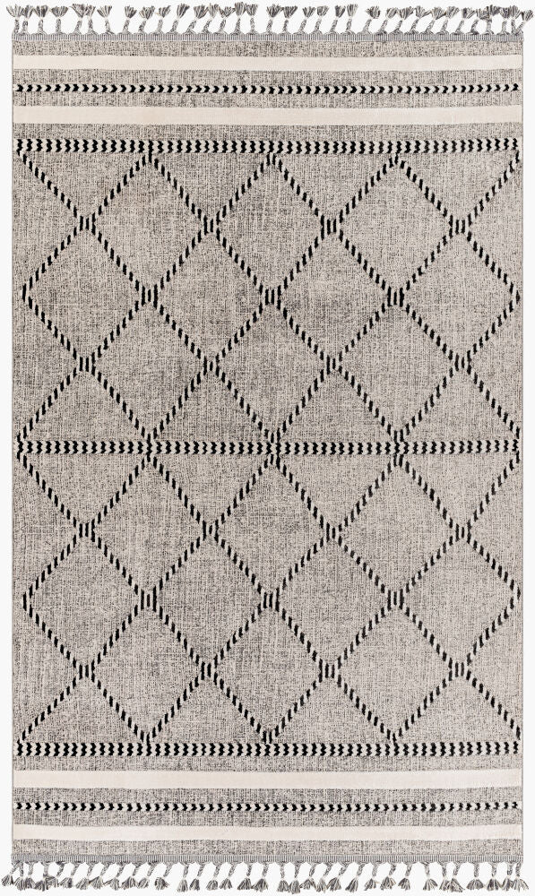 Palermo Machine Woven Rug — Black/Charcoal