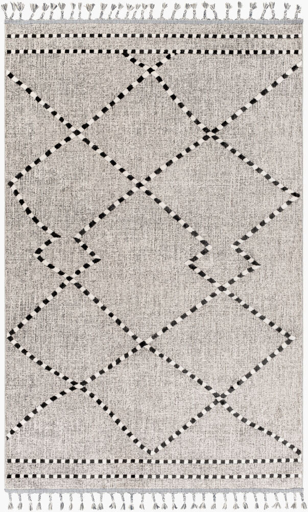 Palermo Machine Woven Rug — Black/Charcoal