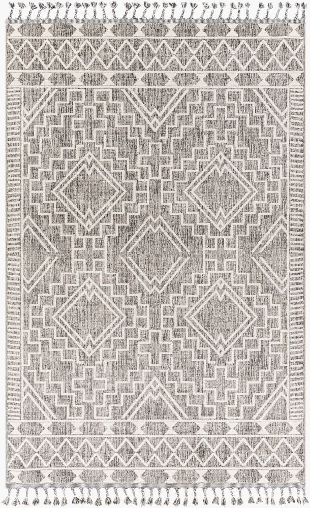 Palermo Machine Woven Rug — Charcoal/Cream