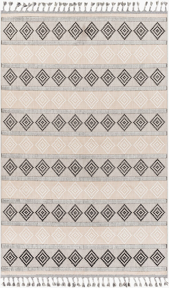 Palermo Machine Woven Rug — Black/Charcoal