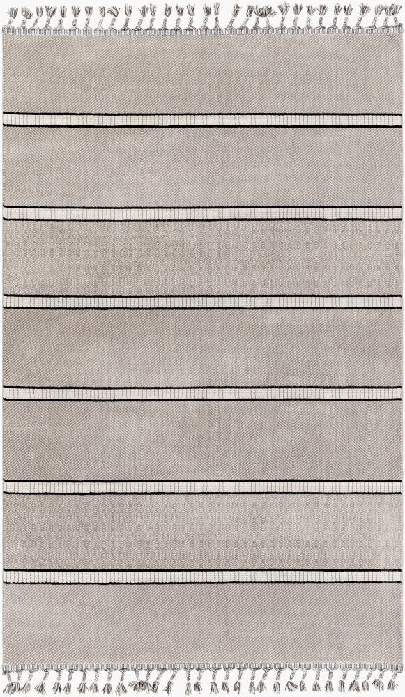 Palermo Machine Woven Rug — Black/Cream