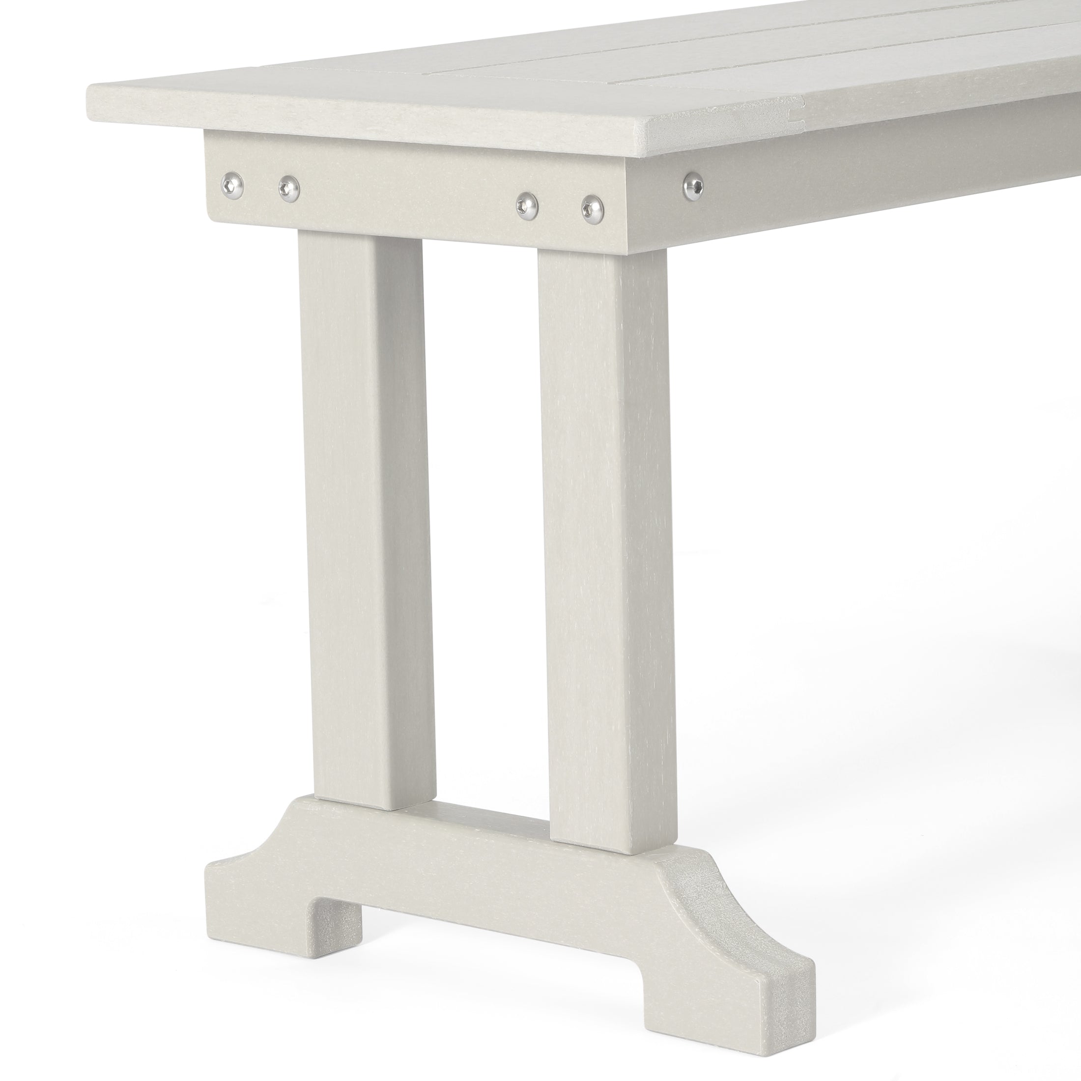 Tuscany All-Weather Outdoor 65" Trestle Dining Bench Seahawk Designs Patio Benches
