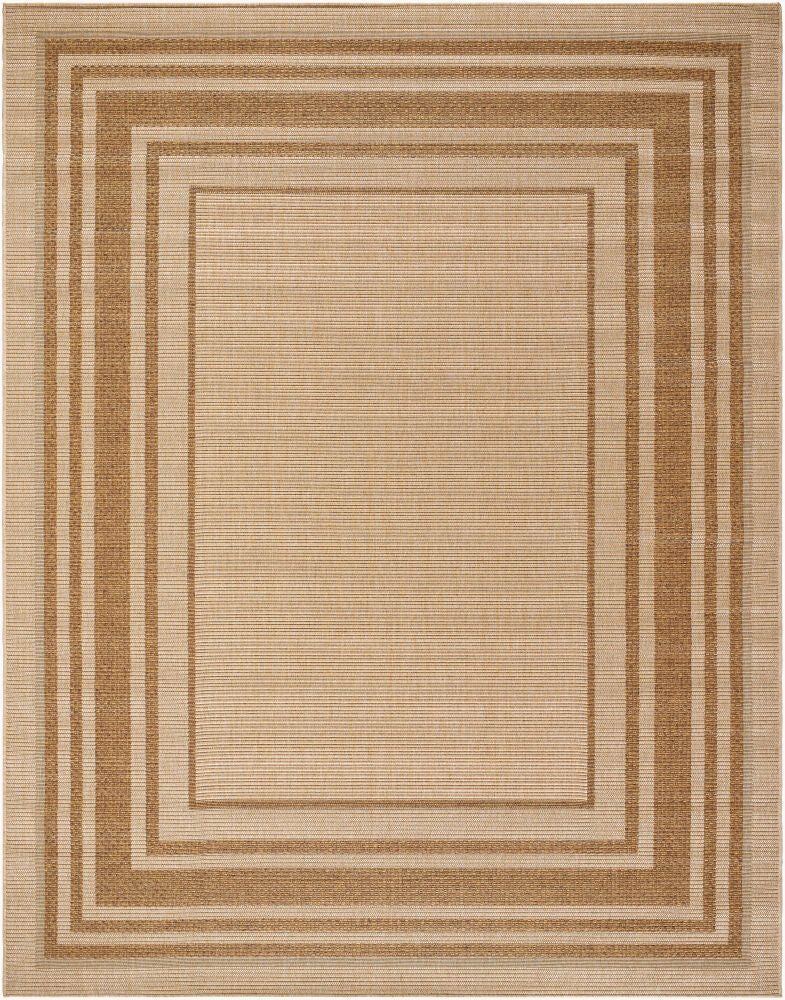 Pismo Beach Machine Woven Rug — Amber/Dark Brown