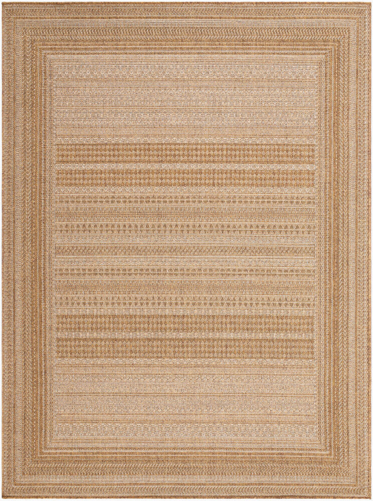 Pismo Beach Machine Woven Rug — Amber/Dark Brown