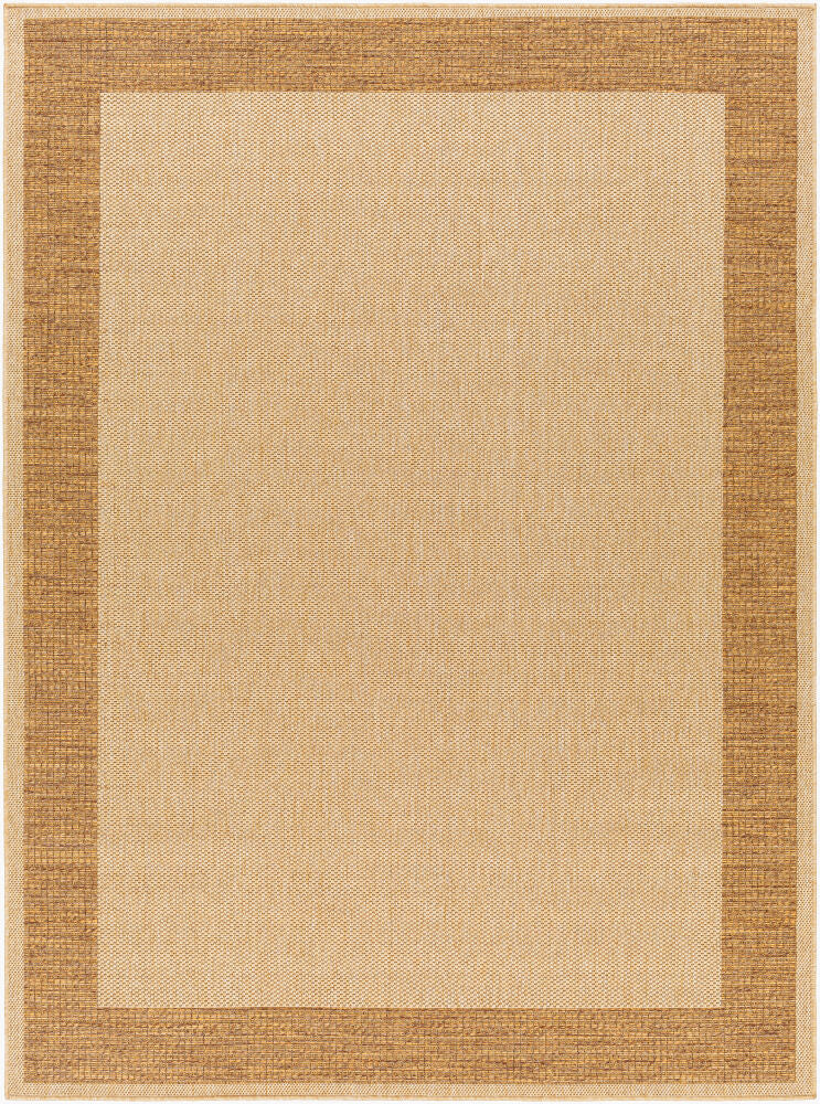 Pismo Beach Machine Woven Rug — Amber/Dark Brown