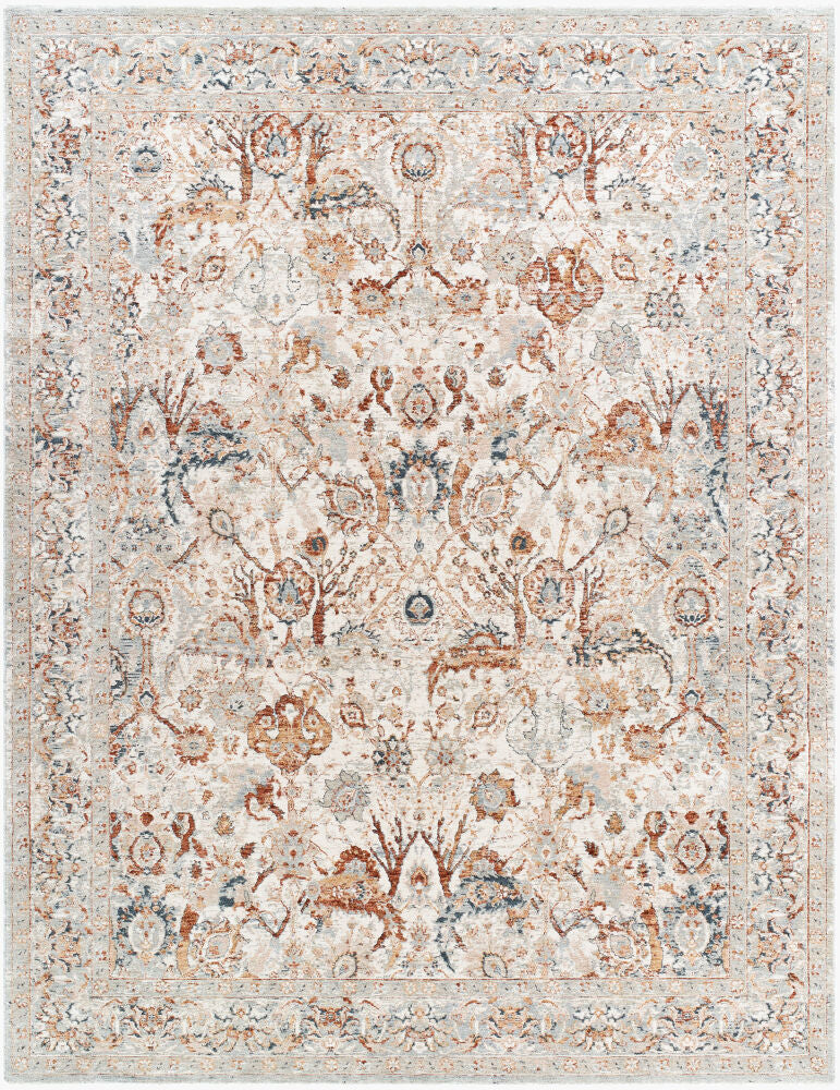 Poem Machine Woven Rug — Aqua/Beige