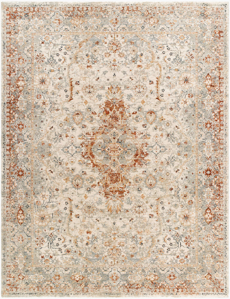 Poem Machine Woven Rug — Aqua/Beige
