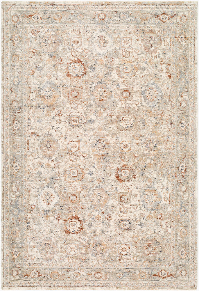 Poem Machine Woven Rug — Beige/Blue
