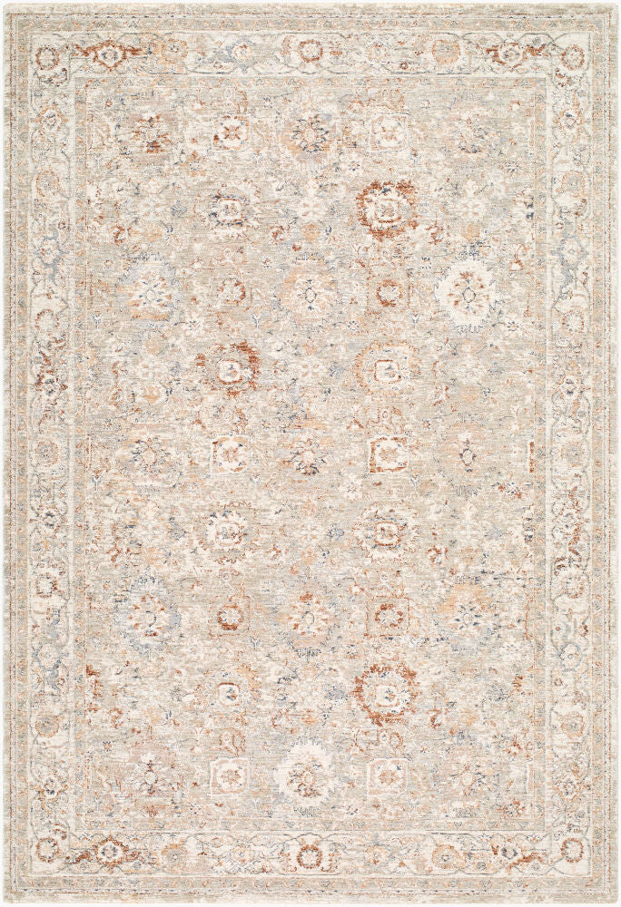 Poem Machine Woven Rug — Beige/Blue