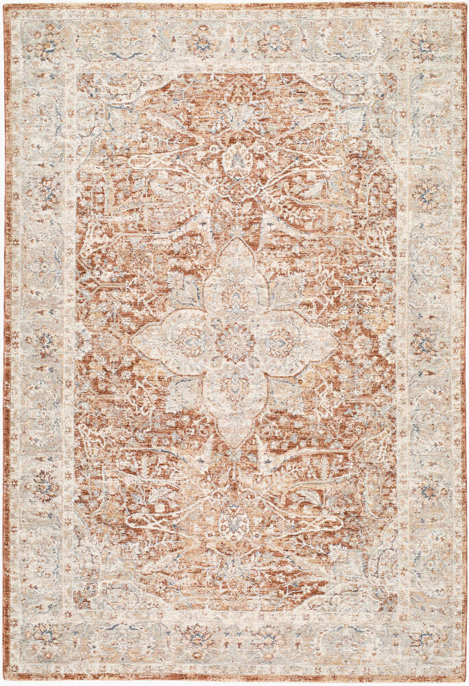 Poem Machine Woven Rug — Beige/Blue