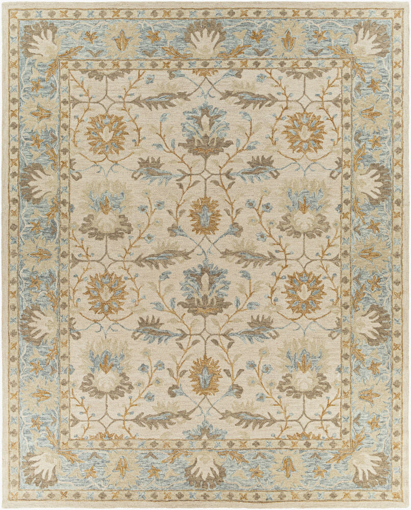 Panipat Handmade Rug — Beige/Charcoal