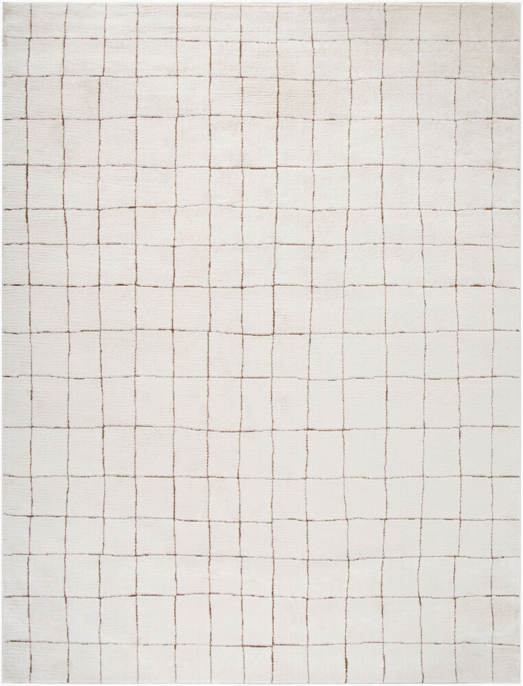 Cascade Machine Woven Rug — Brown/Ivory