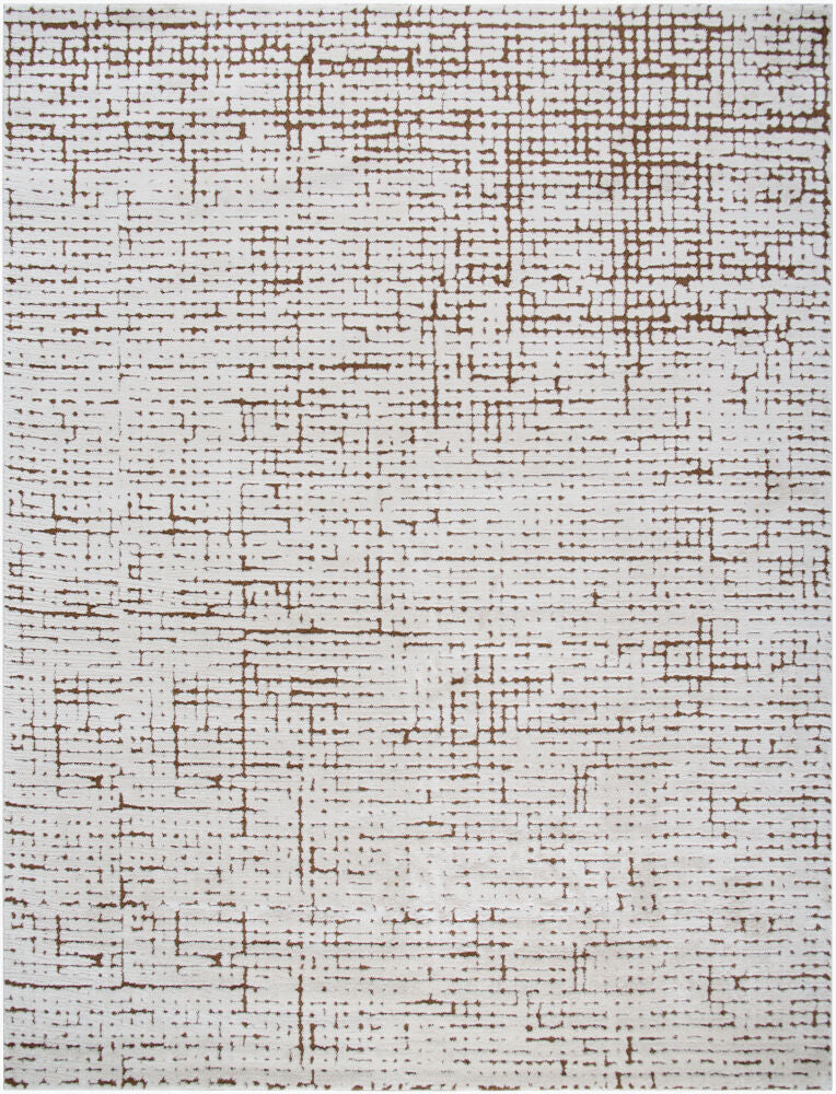 Cascade Machine Woven Rug — Brown/Ivory