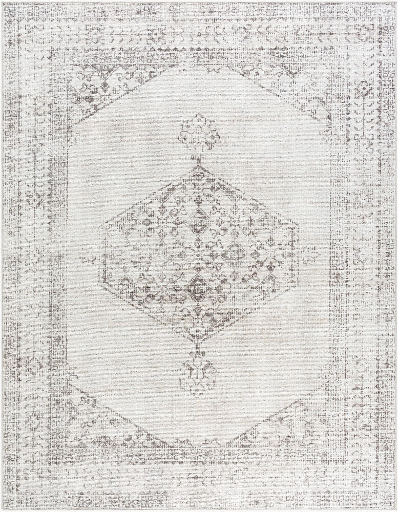 Olympic Machine Woven Rug — Brown/Cream