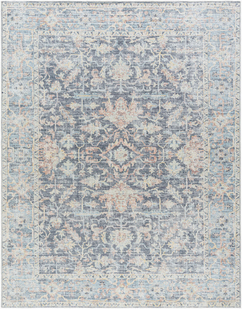 Olympic Machine Woven Rug — Amber/Charcoal