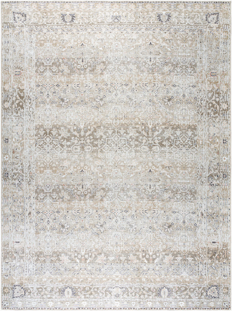 Rainier Machine Woven Rug — Brown/Light Brown
