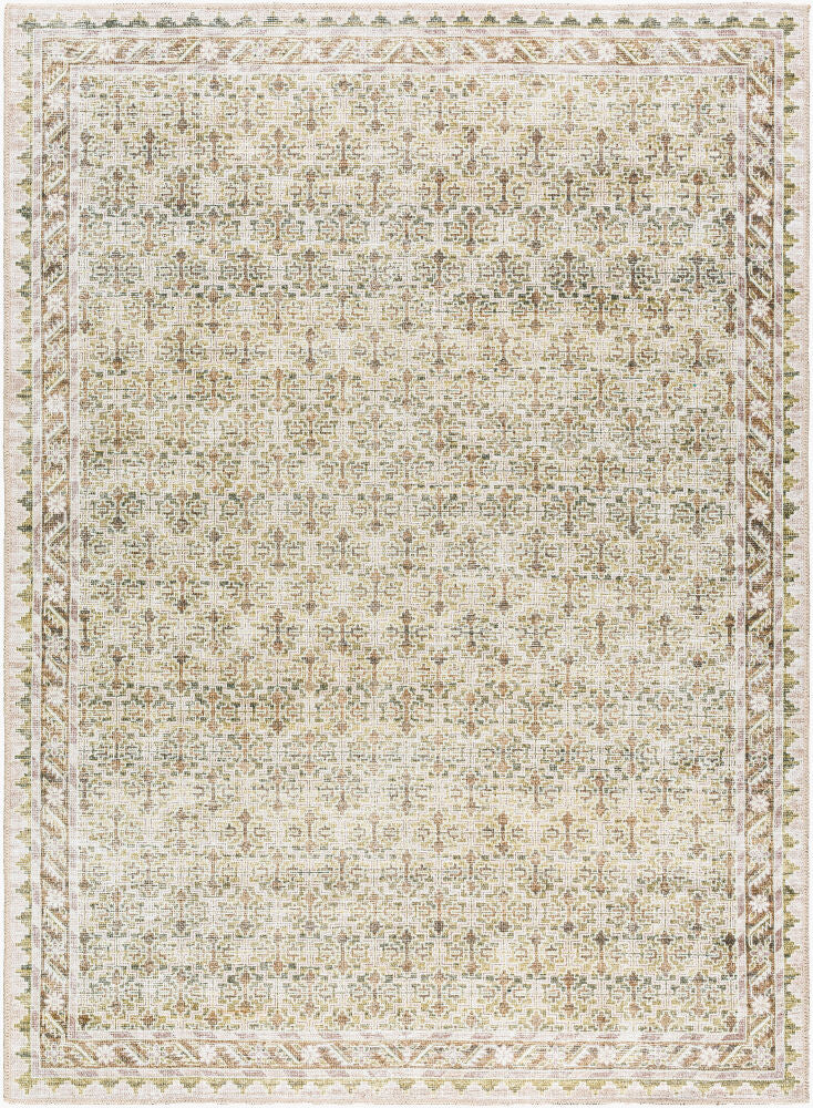 Rainier Machine Woven Rug — Cream/Light Brown