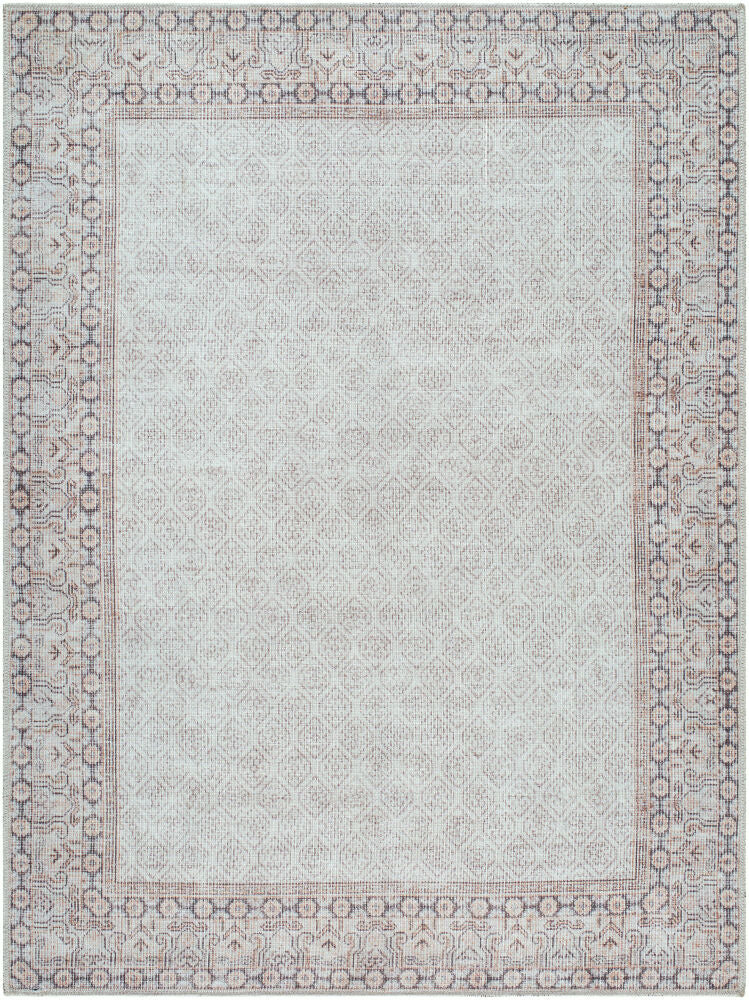 Rainier Machine Woven Rug — Charcoal/Cream