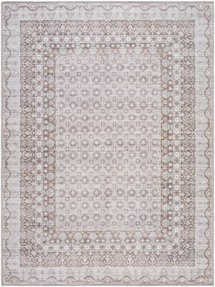 Rainier Machine Woven Rug — Dark Brown/Light Gray