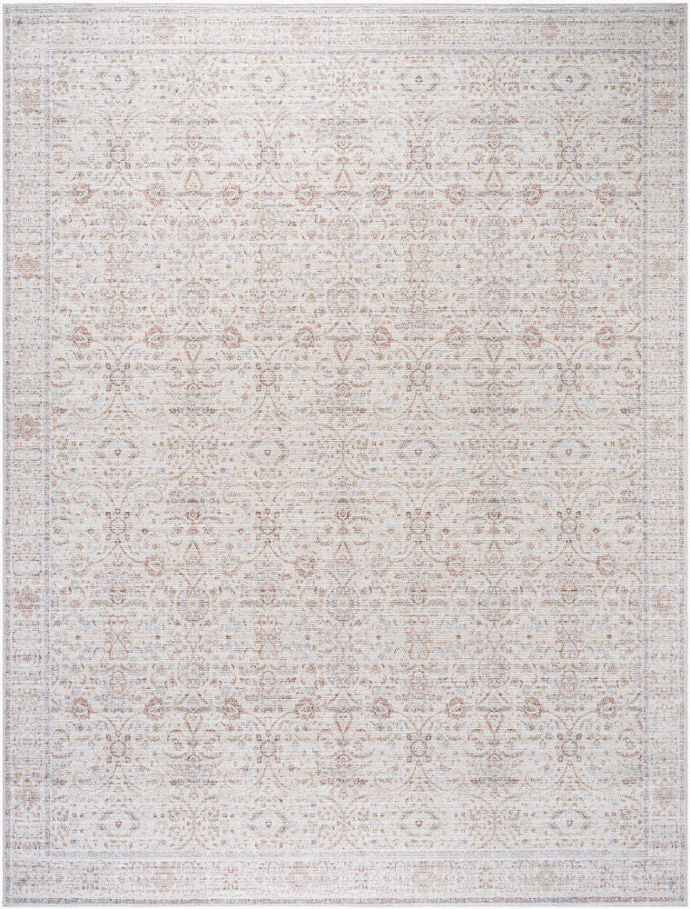 Spokane Machine Woven Rug — Brown/Ivory