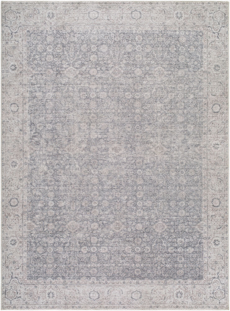 Spokane Machine Woven Rug — Charcoal/Dark Brown