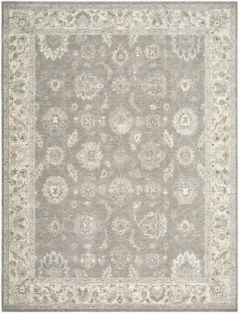 Poetry Machine Woven Rug — Cream/Dark Green