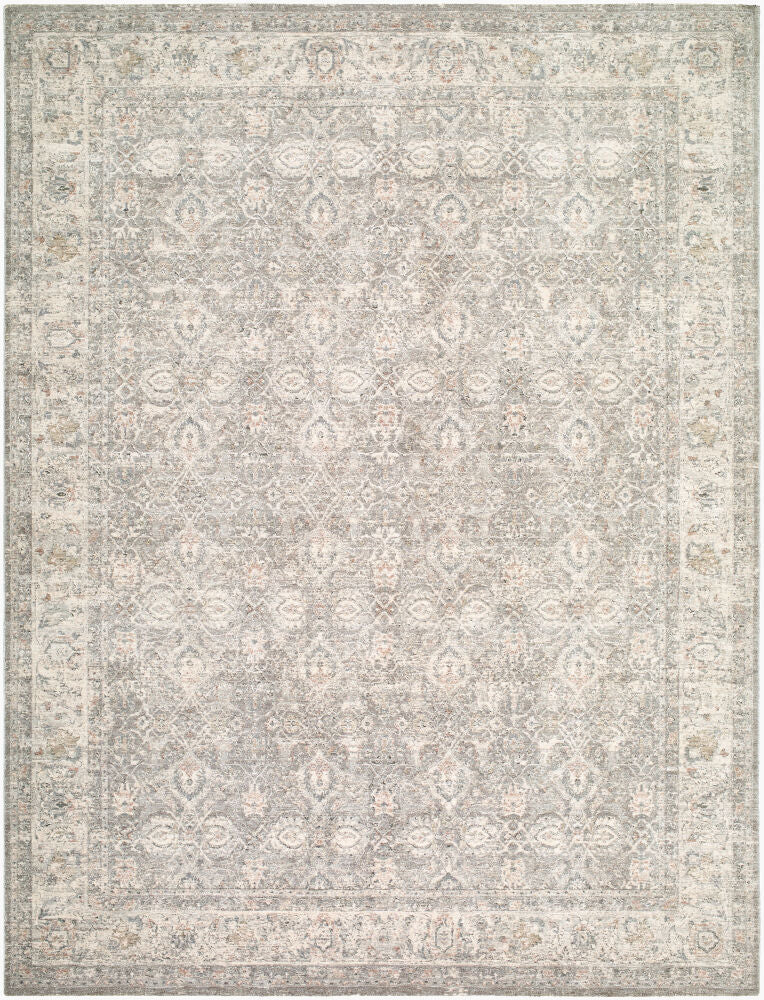 Poetry Machine Woven Rug — Cream/Dark Green