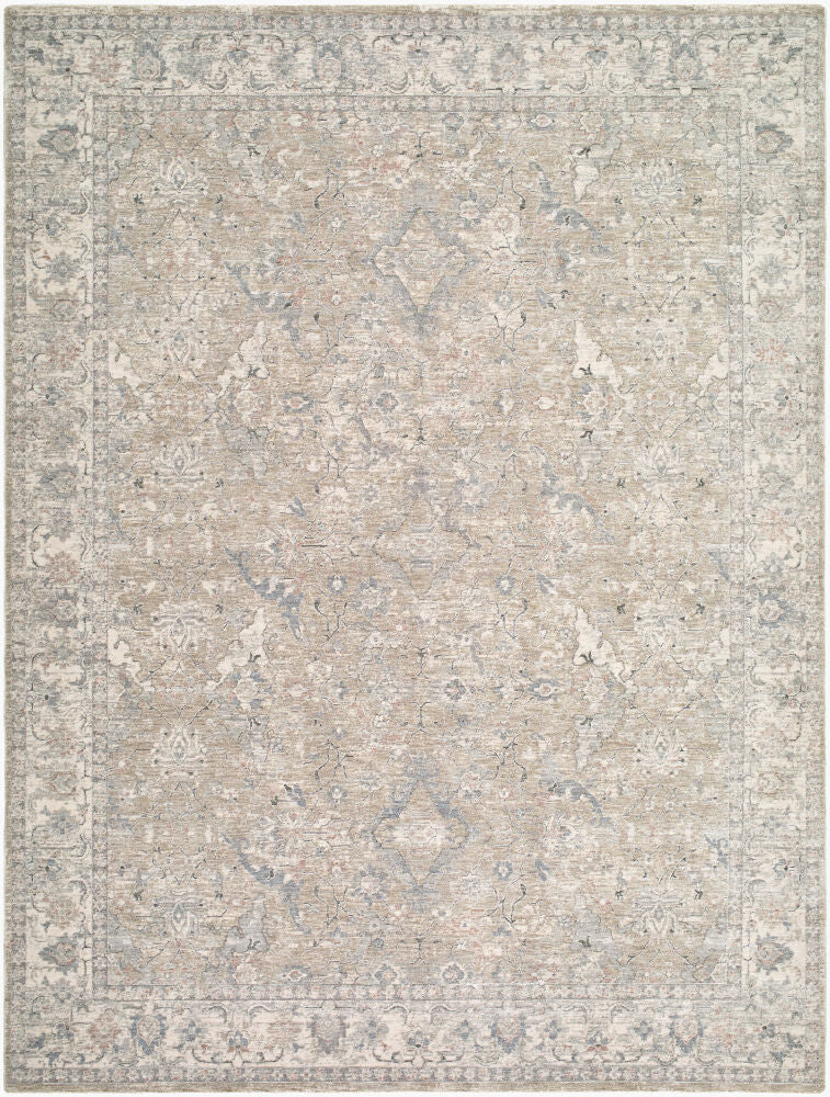 Poetry Machine Woven Rug — Cream/Dark Green