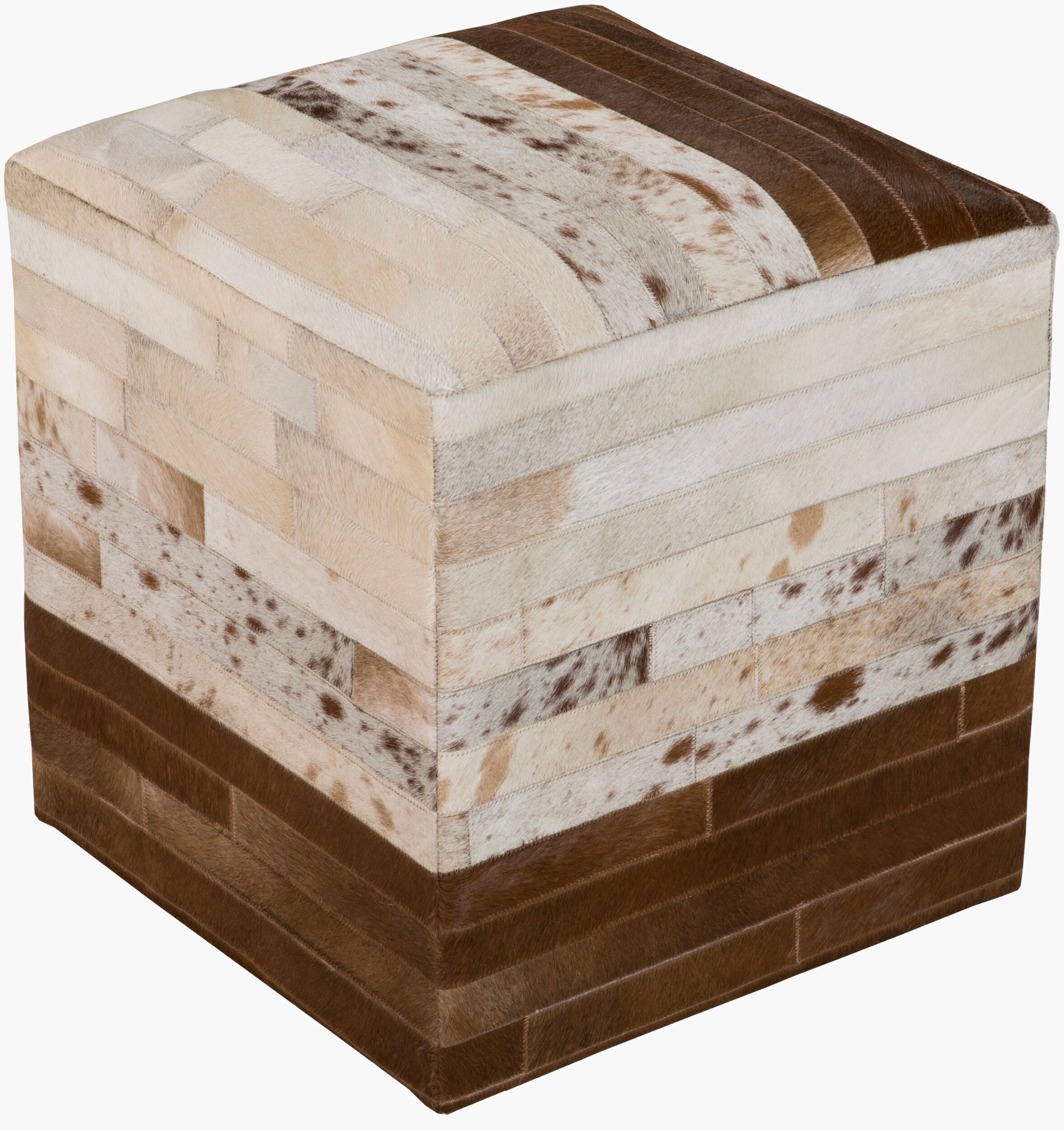 Appalachian Ottoman — Brown/Dark Brown