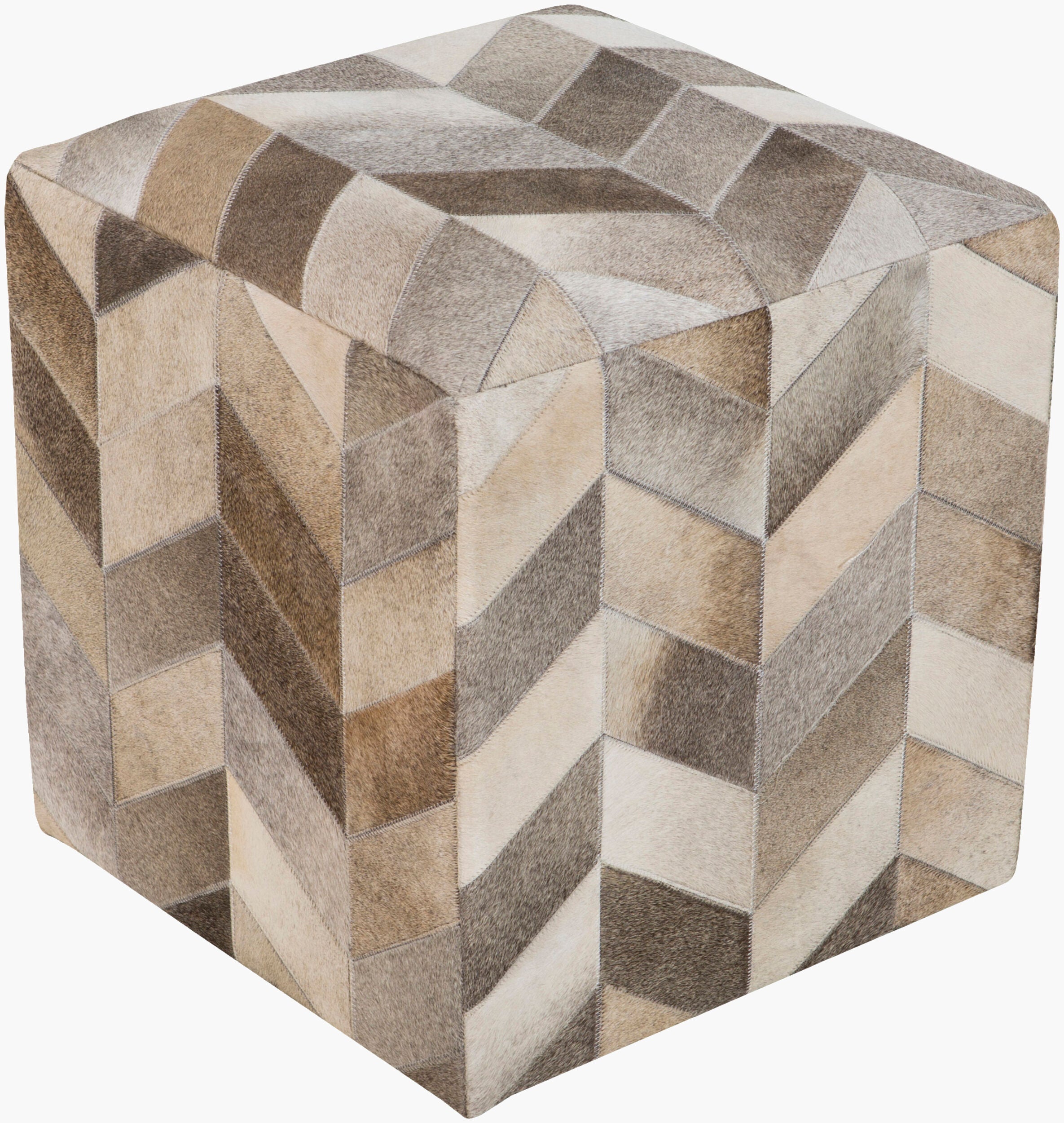 Appalachian Ottoman — Brown/Ivory