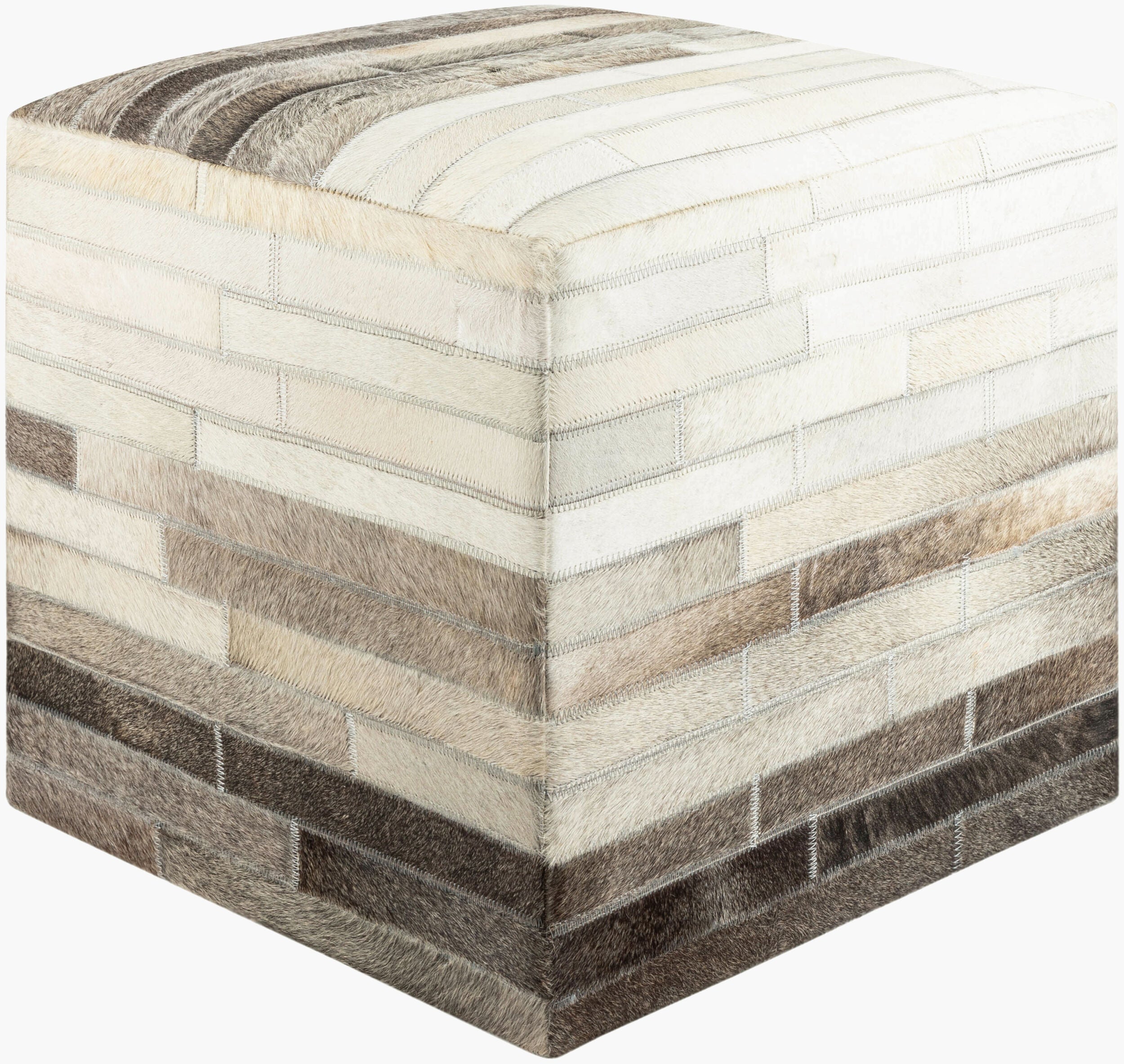 Appalachian Ottoman — Brown/Ivory