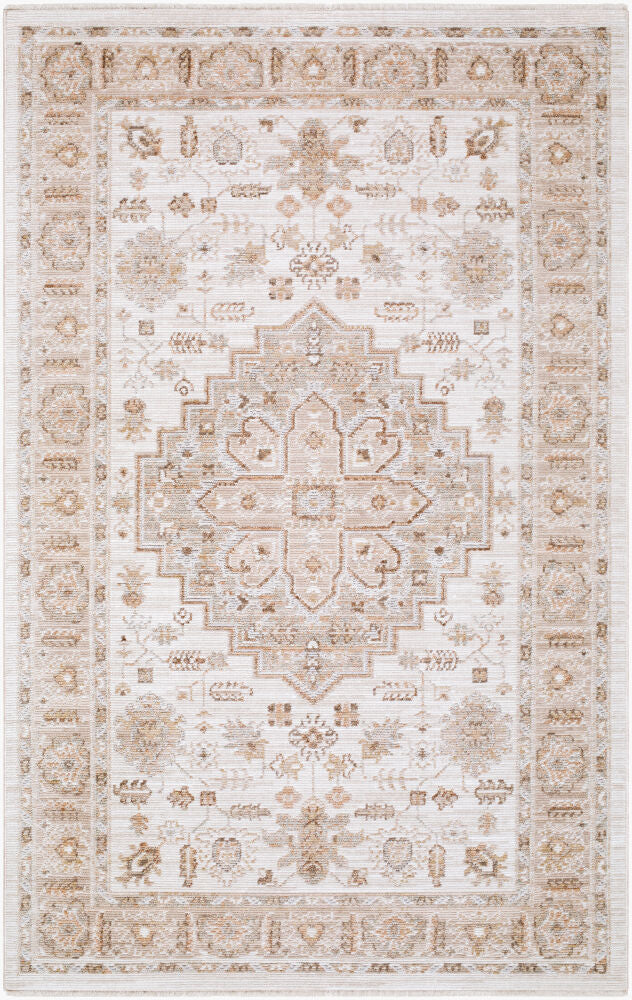 Pierre Loti Machine Woven Rug — Brown/Dark Brown