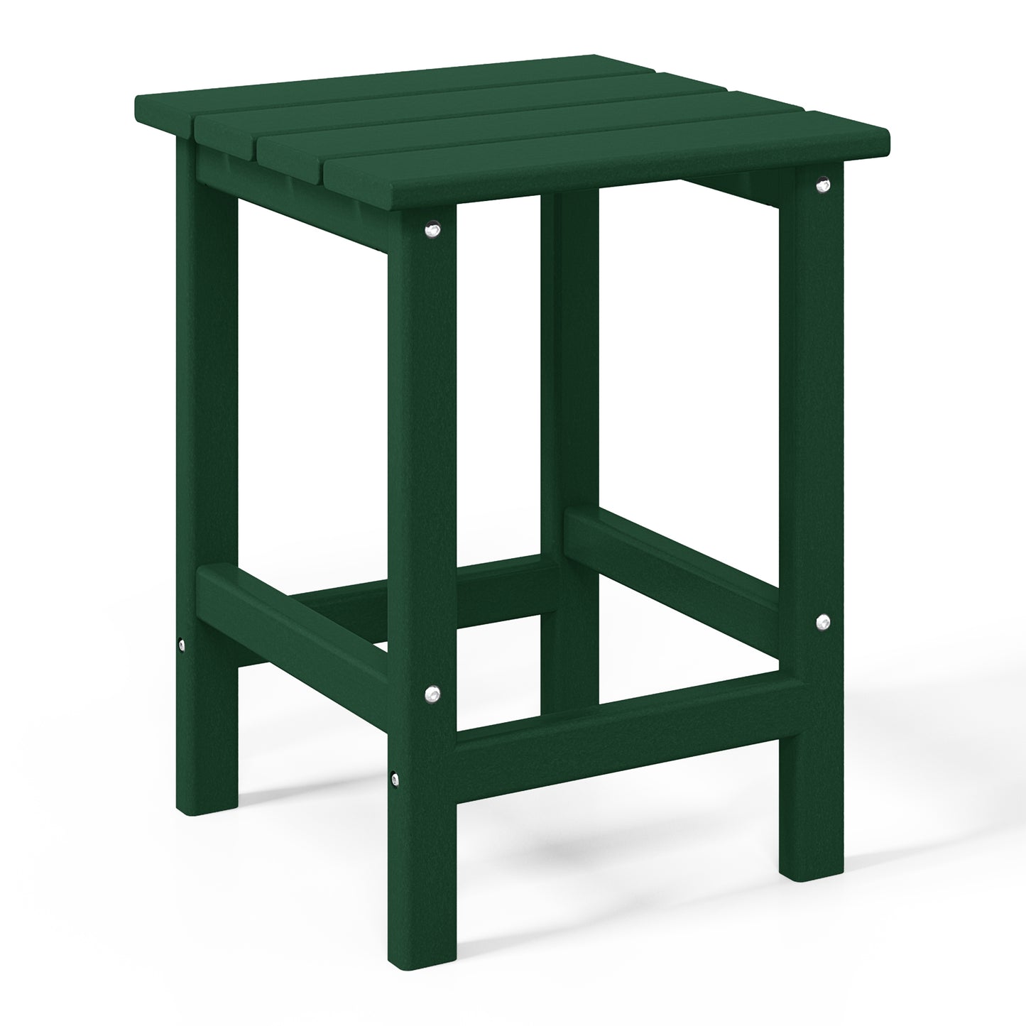 Tuscany All-Weather Outdoor Side Table (18" Height) Dark Green Seahawk Designs Patio Side Tables