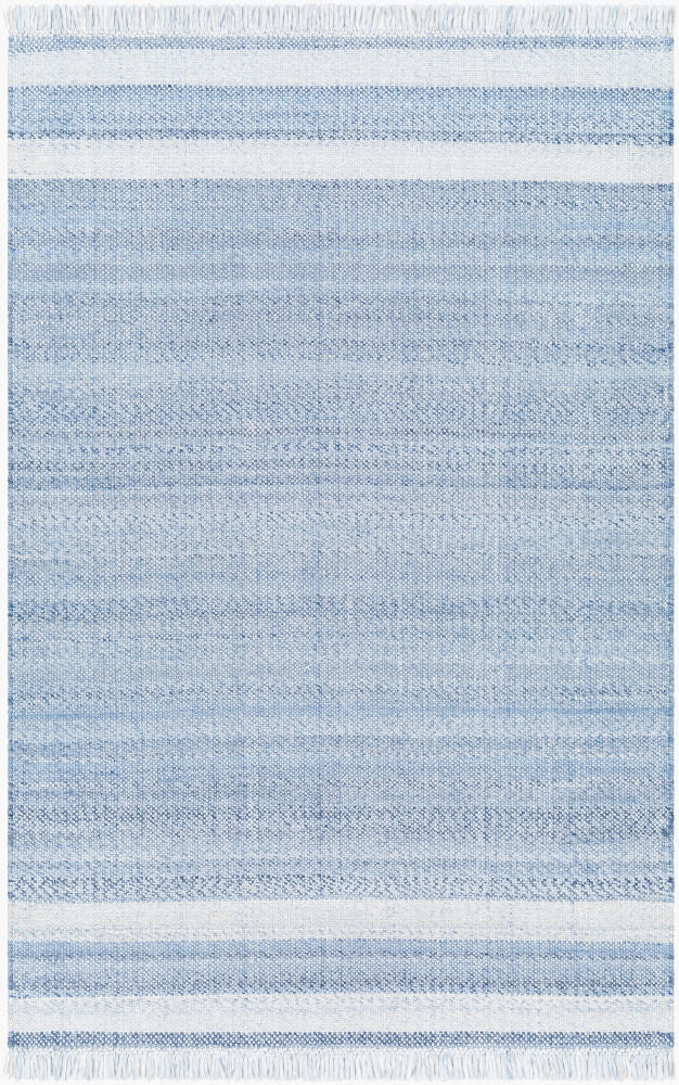 Primrose Handmade Rug — Denim/Ice Blue