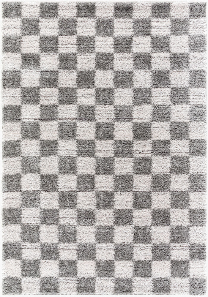 Primo Machine Woven Rug — Charcoal/Light Gray