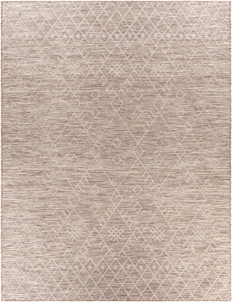 Pasadena Machine Woven Rug — Brown/Light Beige