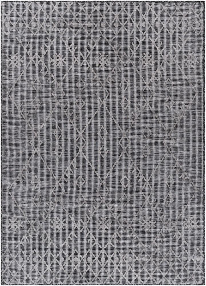 Pasadena Machine Woven Rug — Black/Charcoal