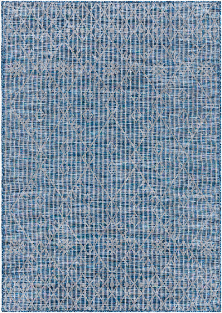 Pasadena Machine Woven Rug — Blue/Dark Blue